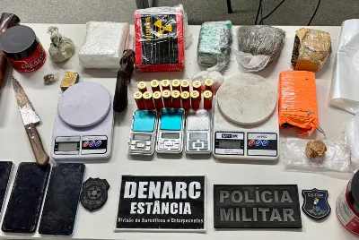 Dois homens são presos e drogas são apreendidas em Estância