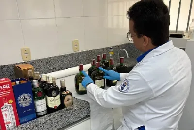 Perícia identifica adulteração em 200 garrafas de bebidas alcoólicas apreendidas em Socorro