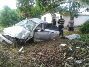 Um morre e três ficam feridos em acidente