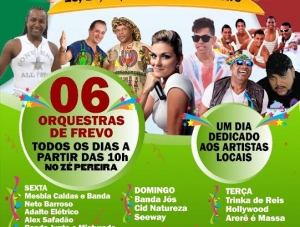 Divulgadas as atrações do Carnaval da Paz em Neópolis