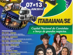 Shows da 49ª Feira do Caminhão iniciam hoje