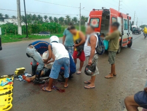 Homem é atingido por moto na Rodovia Lourival Batista, em Lagarto