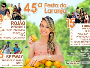 45° Festa da Laranja de Boquim acontece dias 14,15 e 16