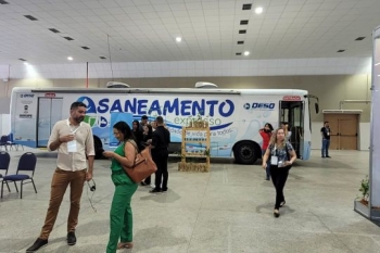 A Deso contou com a presença de sua unidade móvel, Saneamento Expresso, no pavilhão principal (Foto: Equipe Deso/ Divulgação)