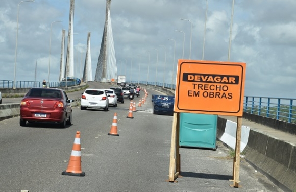 Com novo cronograma de execução da obra na ponte Construtor João Alves, mudança da sinalização será iniciada