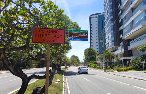 Trecho da Av. Beira Mar será interditado para obras do Complexo Viário Maria do Carmo Alves