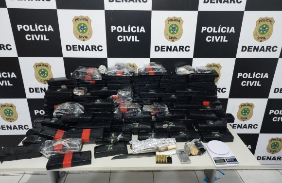 Polícia Civil apreende crack, munições, celulares e aproximadamente 100 kg de maconha em Aracaju