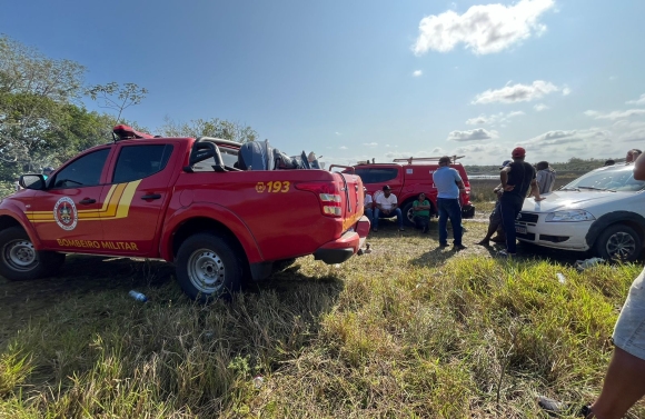 CBMSE auxilia CBMBA em buscas por vítima de afogamento no município de Rio Real