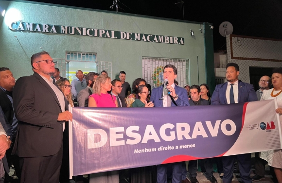 OAB/SE realiza ato de desagravo em Macambira contra vereador do município