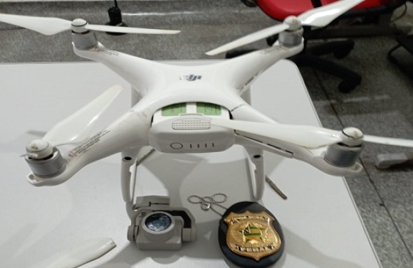 Polícia Penal apreende drone que fazia sobrevoo em unidade prisional