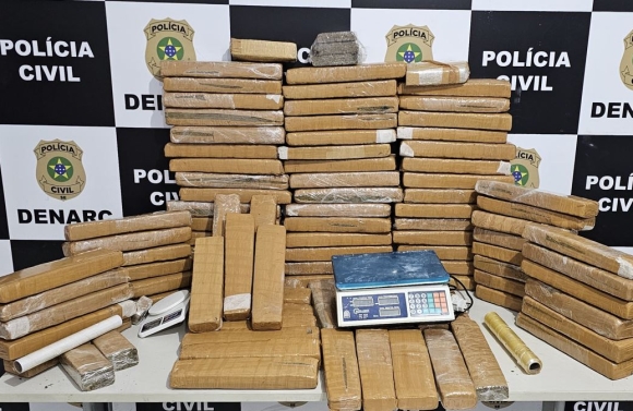 Operação do Denarc apreende 82kg de maconha avaliados em R$ 180 mil em Aracaju