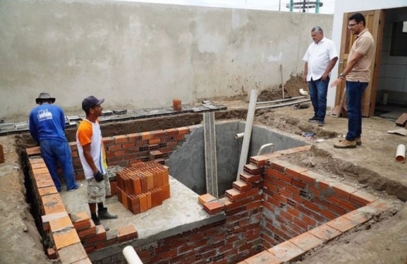 Prefeitura de Itaporanga avança obra de clinica de Saúde da Família