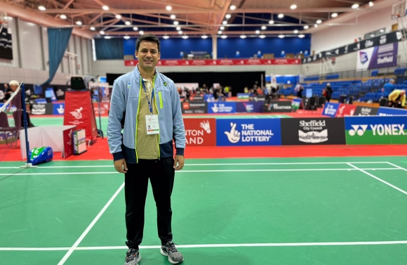 Fisioterapeuta lagartense acompanha Seleção Brasileira de Parabadminton em campeonato na Inglaterra