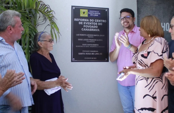 Centro de Eventos José Ariosvaldo Barreto é inaugurado no Povoado Cana Brava, em Santa Rosa de Lima