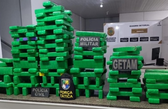 Operação conjunta apreende mais de 130 tabletes de maconha na região agreste de Sergipe