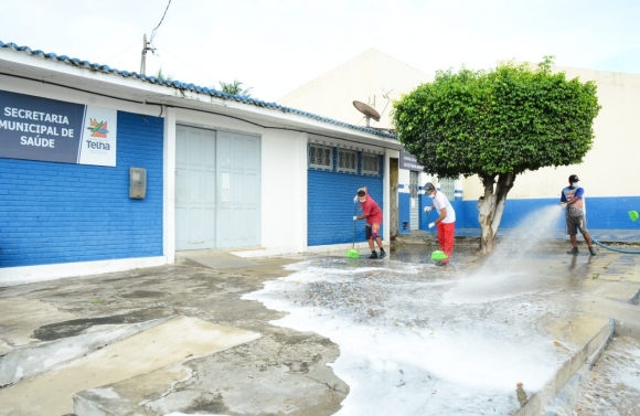 Prefeitura de Telha realiza sanitização para prevenção ao Coronavírus