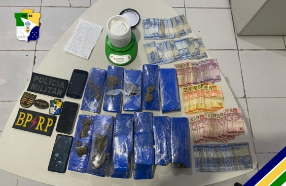 PM apreende mais de 7kg de entorpecentes na Zona Sul de Aracaju