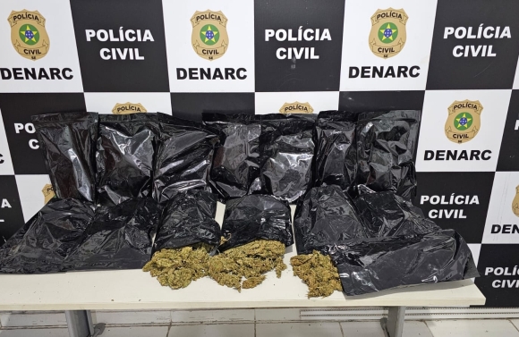 Polícia Civil apreende 7kg de 'flor de cannabis'